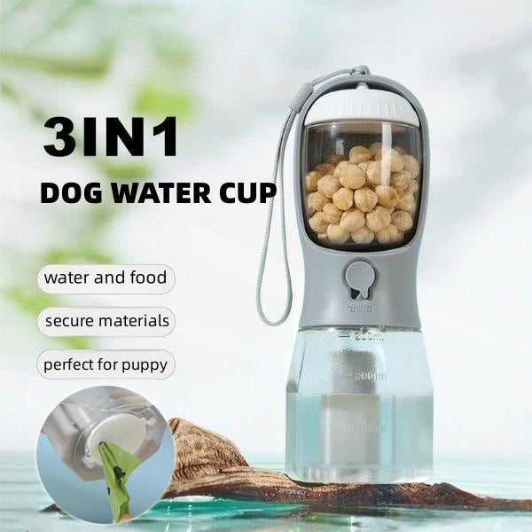 TravelPaw™ 3-in-1 Pet Water Bottle | Keep Your Dog Hydrated Anywhere