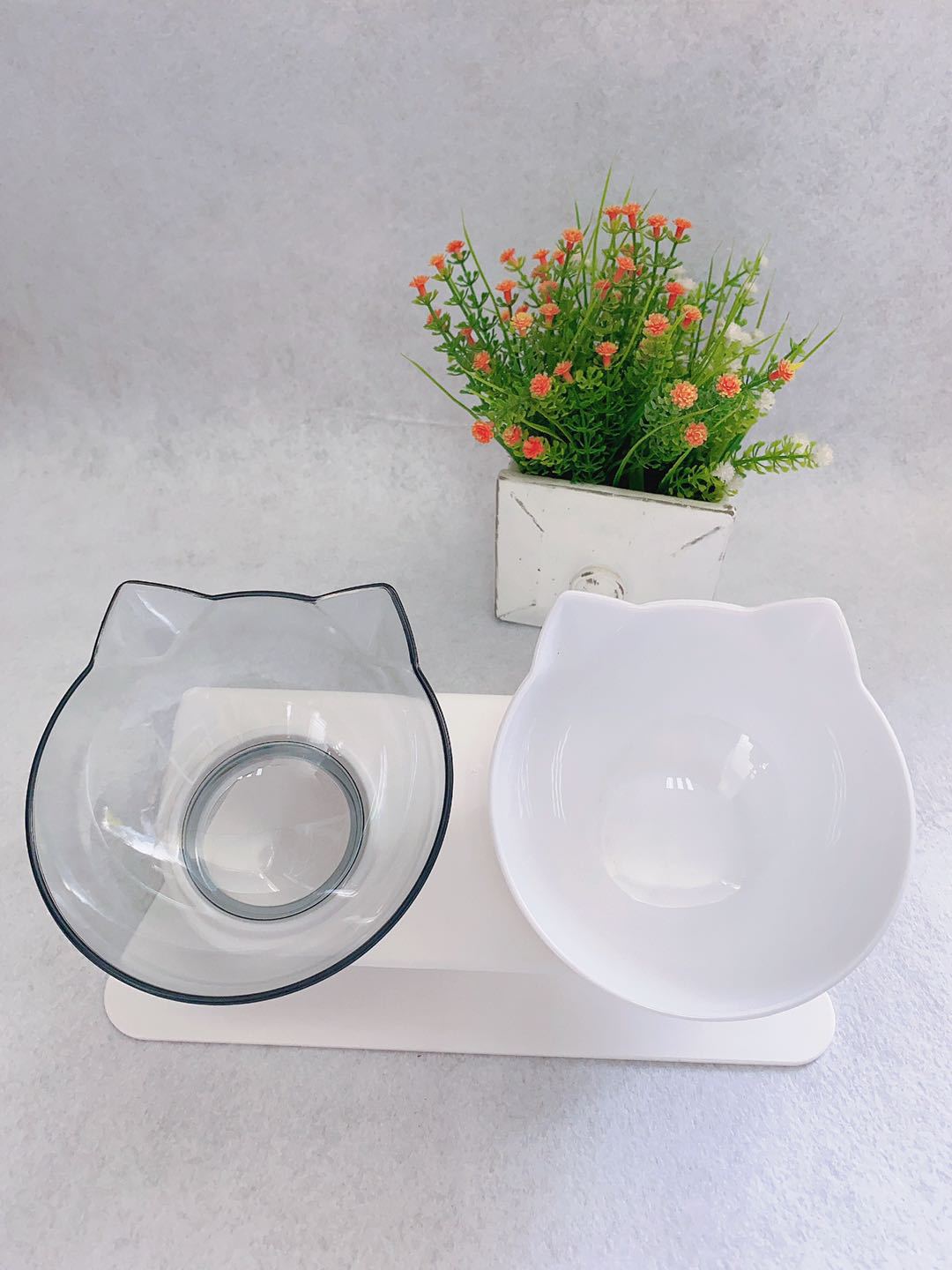 Cervical Care Cat Bowl  | Elevated Design for Comfort | Furry Lovers Pet