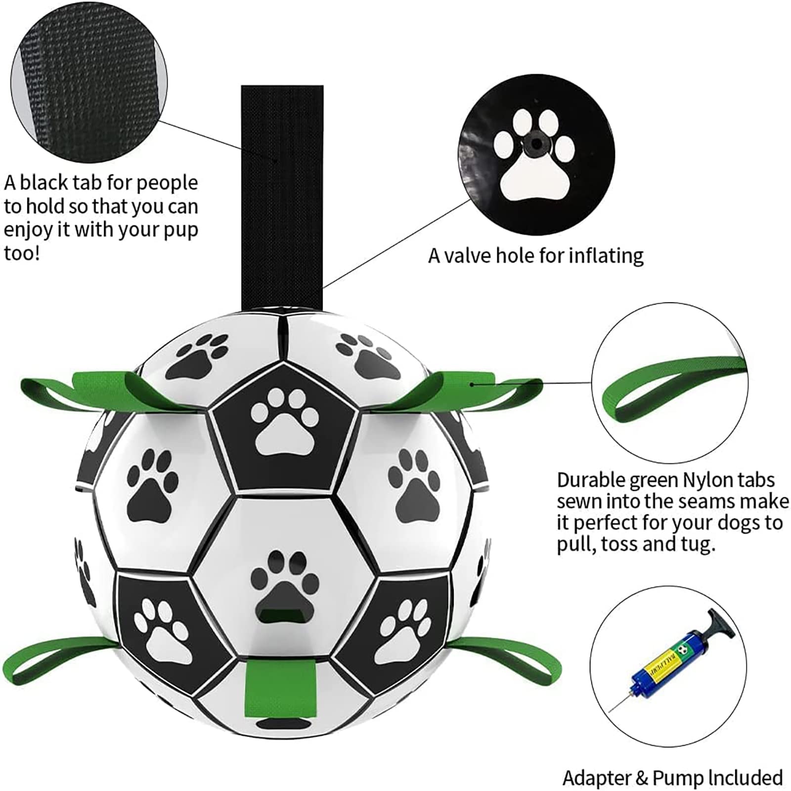 Outdoor Pet Football Toy | Durable Dog Play Toy | Furry Lovers Pet