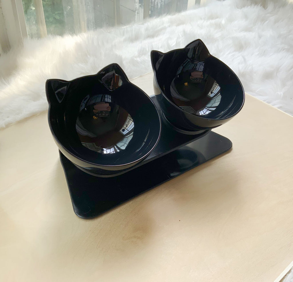 Cervical Care Cat Bowl  | Elevated Design for Comfort | Furry Lovers Pet