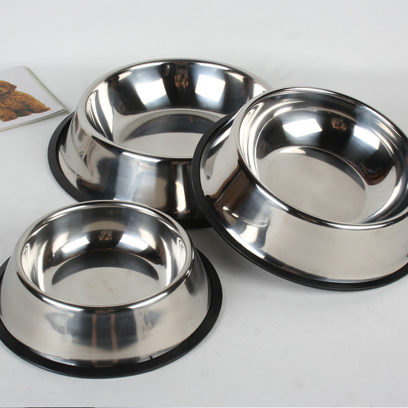 Classic Stainless Steel Bowls| Durable & Easy to Clean | Furry Lovers Pet