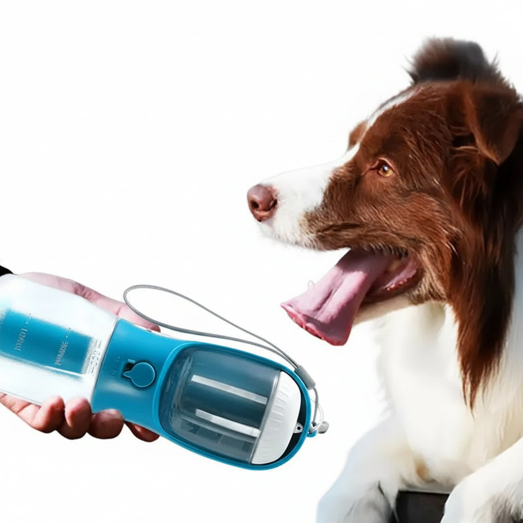TravelPaw™ 3-in-1 Pet Water Bottle | Keep Your Dog Hydrated Anywhere