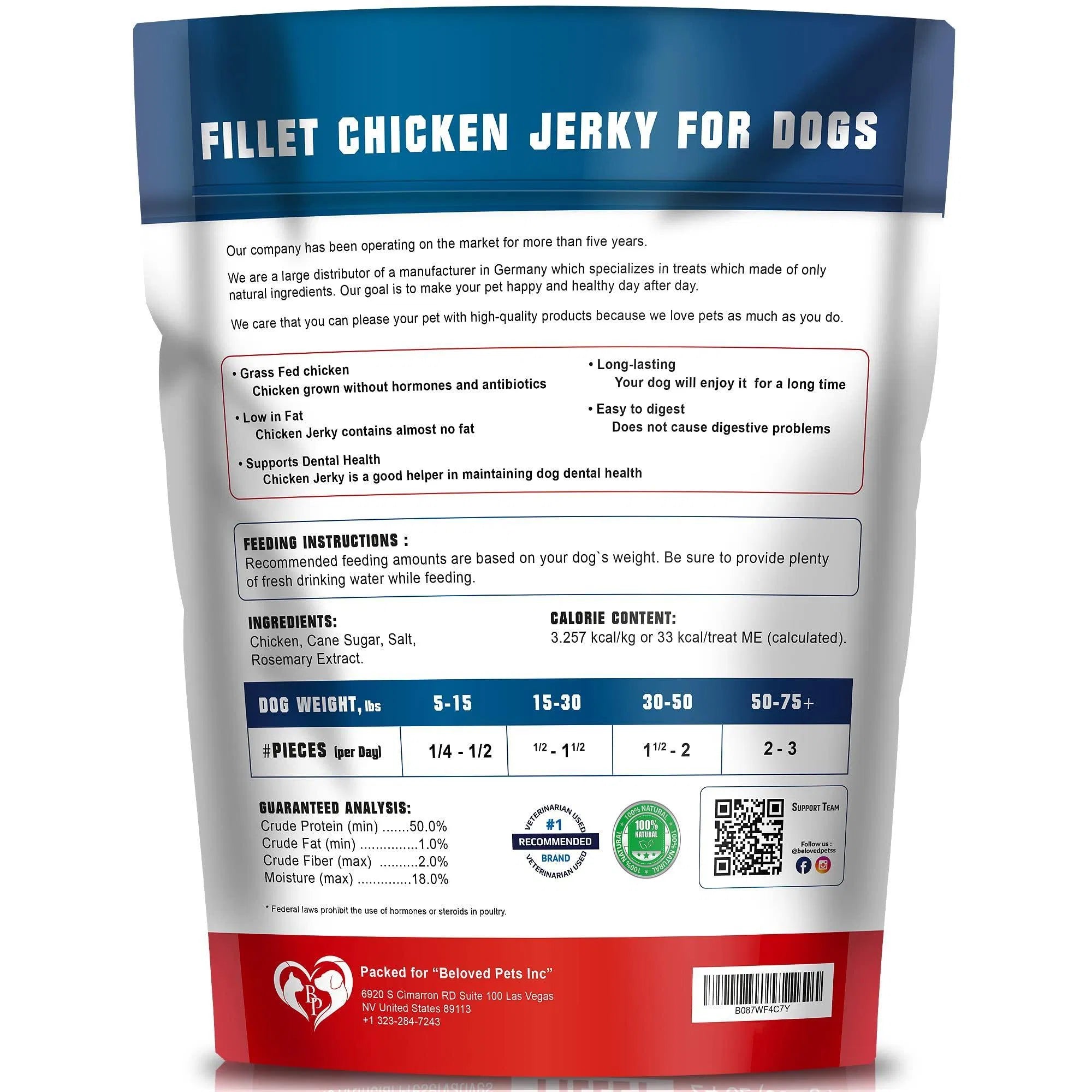 Healthy Chicken Chew Treats | High Protein Dog Snack | Furry Lovers Pet