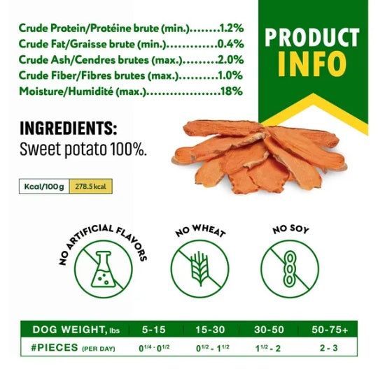 Sweet Potato Dog Chips | Healthy Natural Dog Treat | Furry Lovers Pet