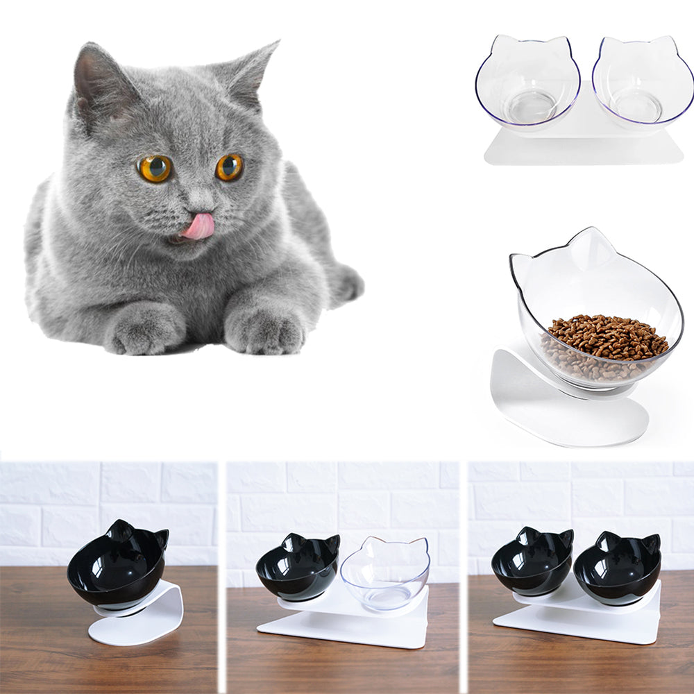 Cervical Care Cat Bowl  | Elevated Design for Comfort | Furry Lovers Pet