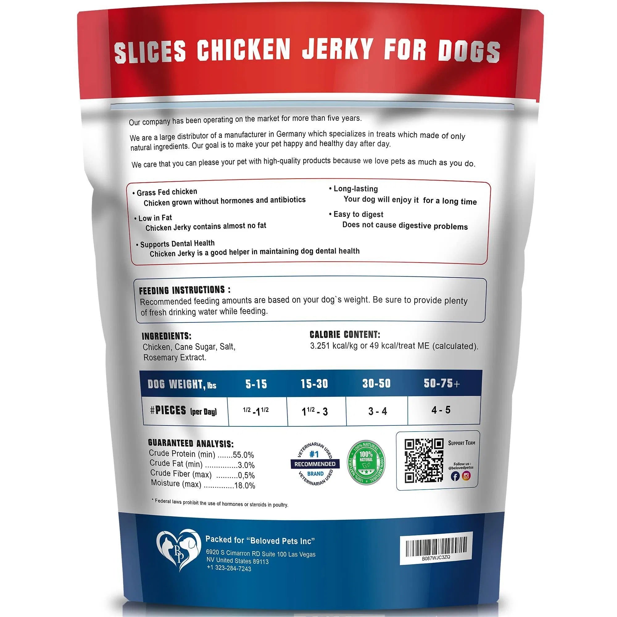 Chicken Jerky Dog Treats | Natural & Delicious | Furry Lovers Pet