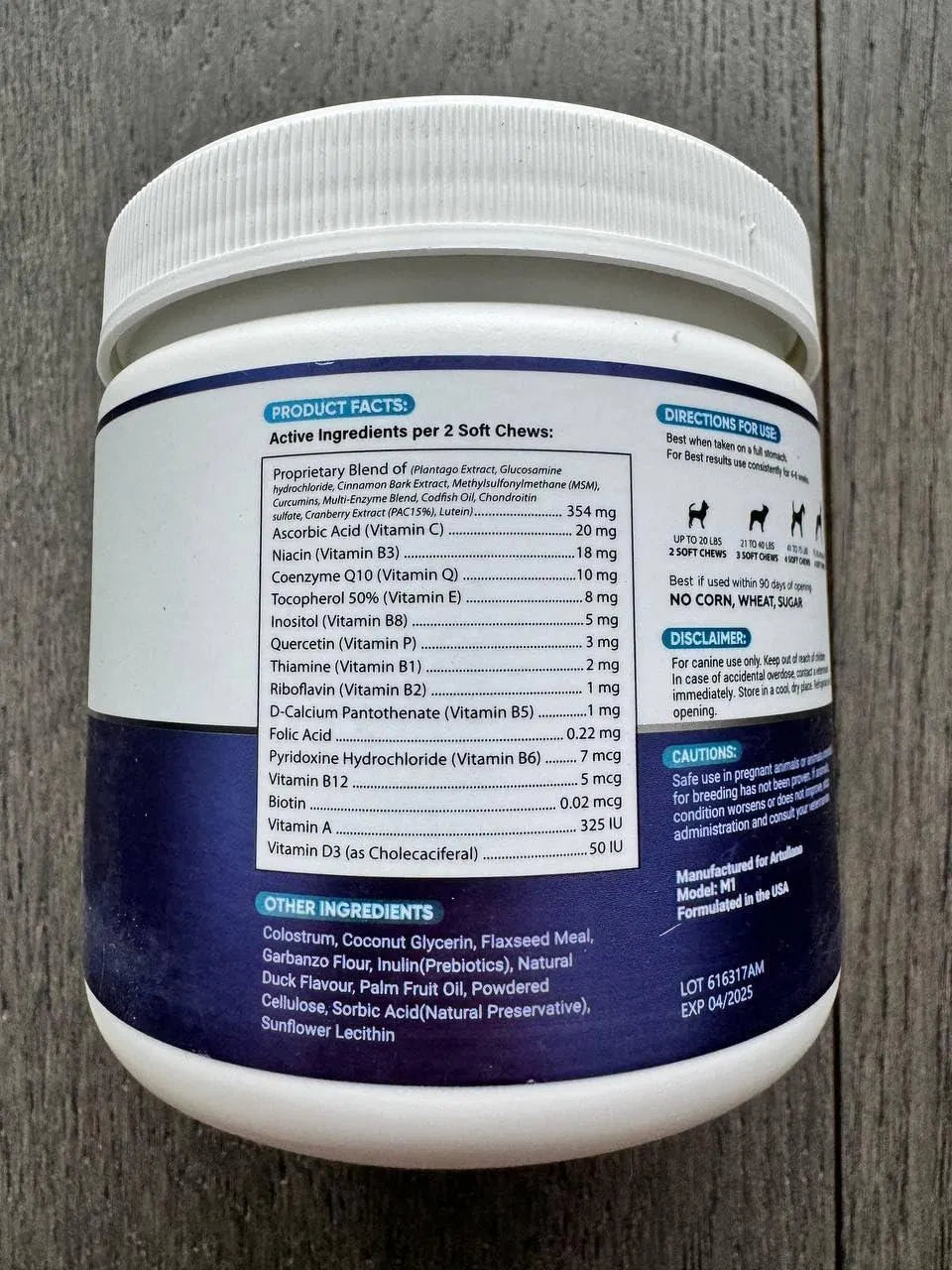 Complete Dog Multivitamin | 120 Chews | Furry Lovers Pet