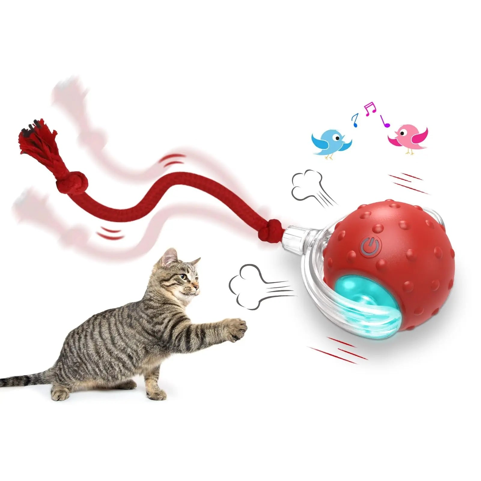 Interactive Cat Play Ball | Keep Your Cat Active & Entertained
