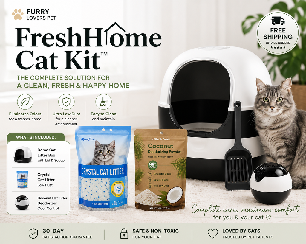FreshHome Cat Kit™ | Complete Odor Control Bundle | Furry Lovers Pet