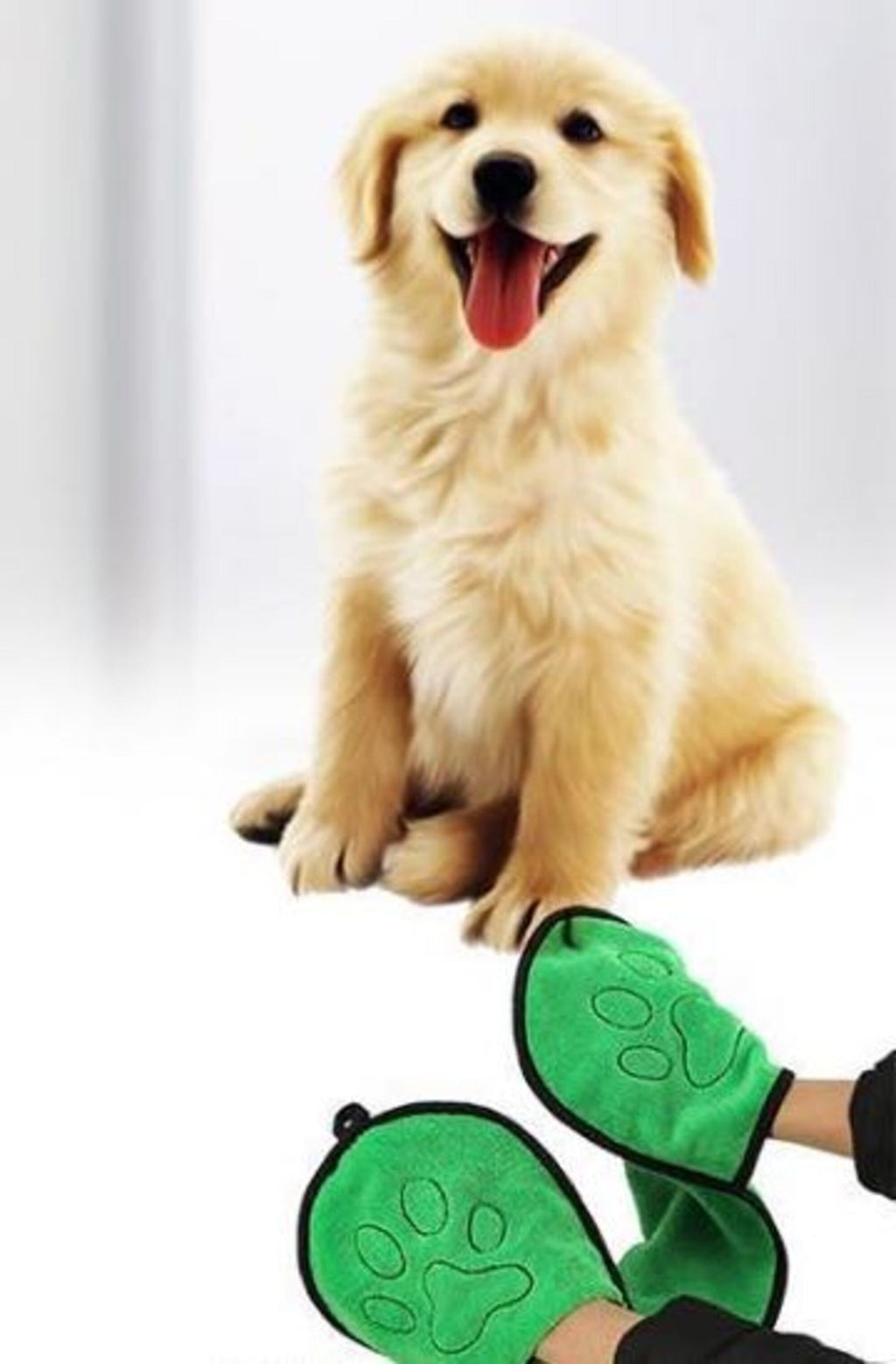 BeNat Pets. Hands-Free Pet Towel | Quick Dry After Bath or Walk | Furry Lovers Pet